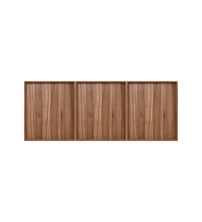 Spydercraft Cleffa Matte Finish Six Door Wall Mounted Kitchen Cabinet| Color: White and Noce Lyon|