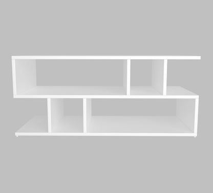 SPYDER CRAFT Zig Zag Multipurpose Coffee Table, Nesting Center Table, Round Leisure Table, Suitable for Bedside/Hallway/Living Room (Finish Color - White, DIY(Do-It-Yourself))