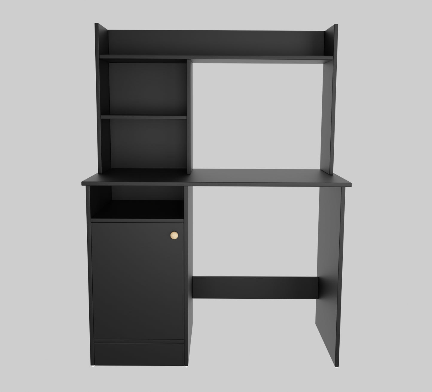 SPYDER CRAFT Portable Work from Home Study Desk Engineered Wood Office Table Engineered Wood Multipurpose Table (Free Standing, Finish Color - Black, DIY(Do-It-Yourself))