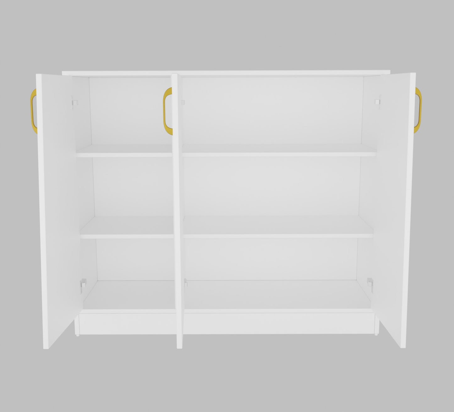 Spydercraft Accent Modern Storage Cabinet with Matte Finish and Premium Metal Handles