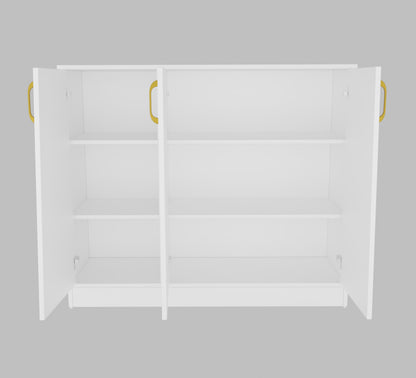 Spydercraft Accent Modern Storage Cabinet with Matte Finish and Premium Metal Handles