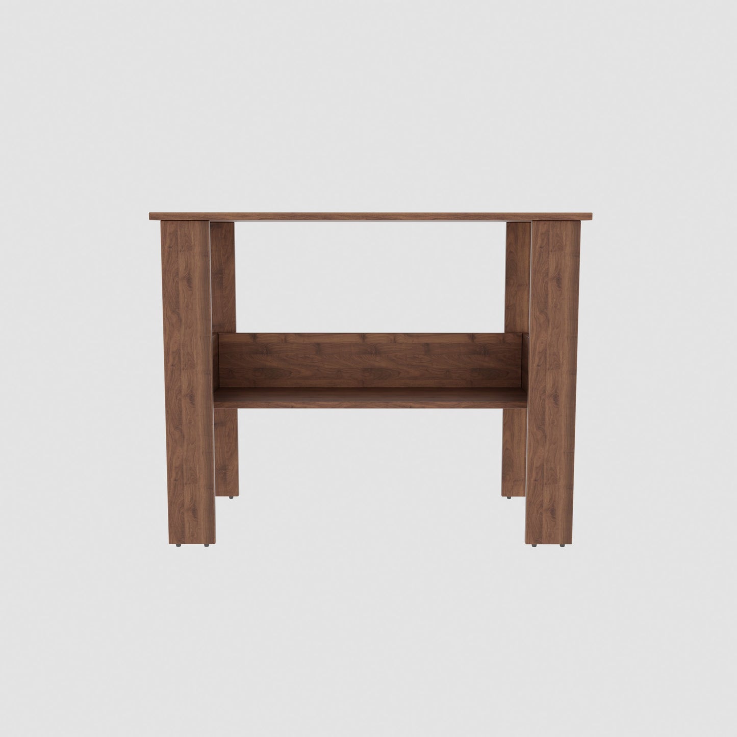 SPYDER CRAFT Genesis Engineered Wood Study Table with Storage Shelf in Columbian Walnut Finish | Modern Computer Desk for Home & Office