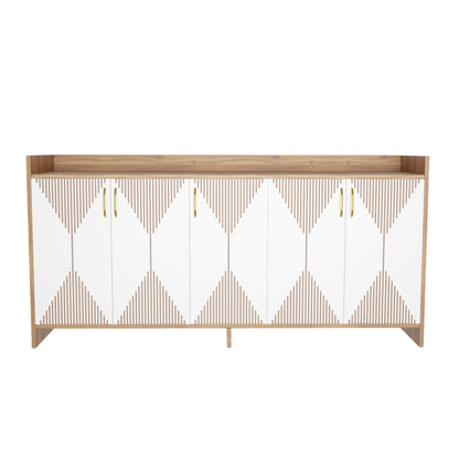 Spydercraft Matte Finish Meko Console Table| Modern Noce Lyon & White Console Table – Stylish Storage Cabinet for Living Room & Entryway| Do-It-Yourself Product