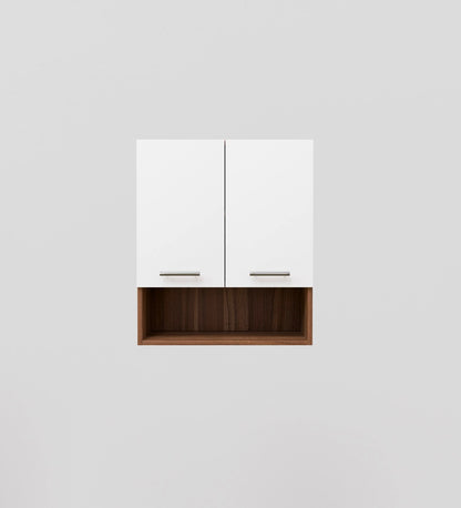 SPYDER CRAFT Matte Finish EA125 Wall Mounted Kitchen Cabinet Multi-Purpose Cabinet for Kitchen Pantry and Bathroom Organizer Color: Nose line & White || Assembly -DIY (Do-It-Yourself)