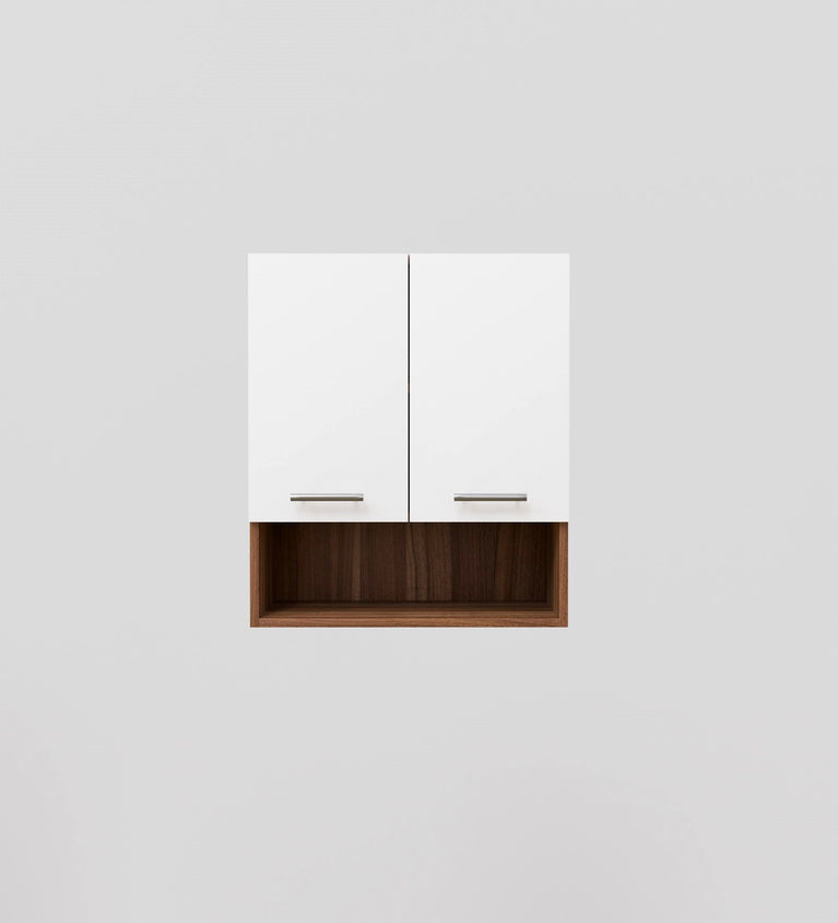 SPYDER CRAFT Matte Finish EA125 Wall Mounted Kitchen Cabinet Multi-Purpose Cabinet for Kitchen Pantry and Bathroom Organizer Color: Nose line & White || Assembly -DIY (Do-It-Yourself)