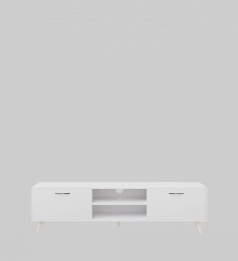 SPYDERCRAFT Matte Finish M5 TV Cabinet| Color: White| Do-It-Yourself Product