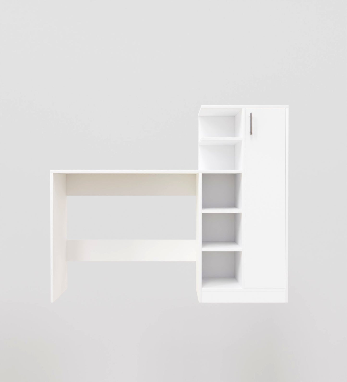 Spydercraft Matte Finish Dyna Study Table| Color:  White| Do-It-Yourself Product