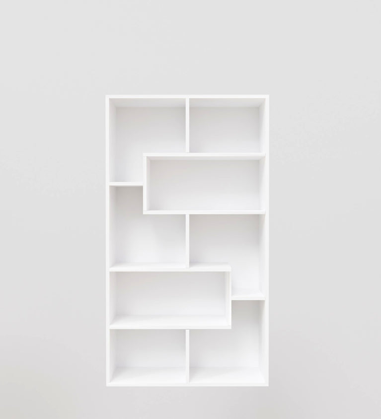 Spydercraft Matte Finish Beni Bookshelf| Color: White| Do- It- Yourself product