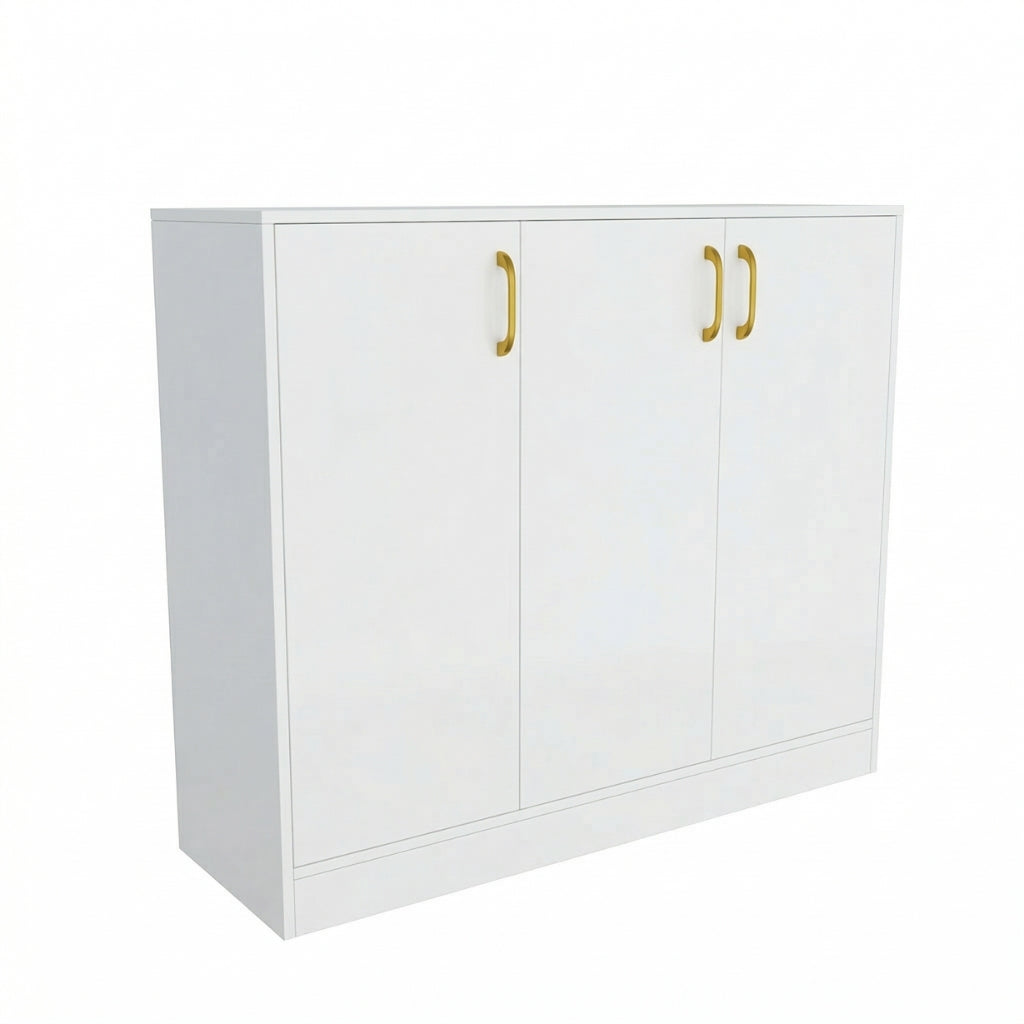 Spydercraft Accent Modern Storage Cabinet with Matte Finish and Premium Metal Handles