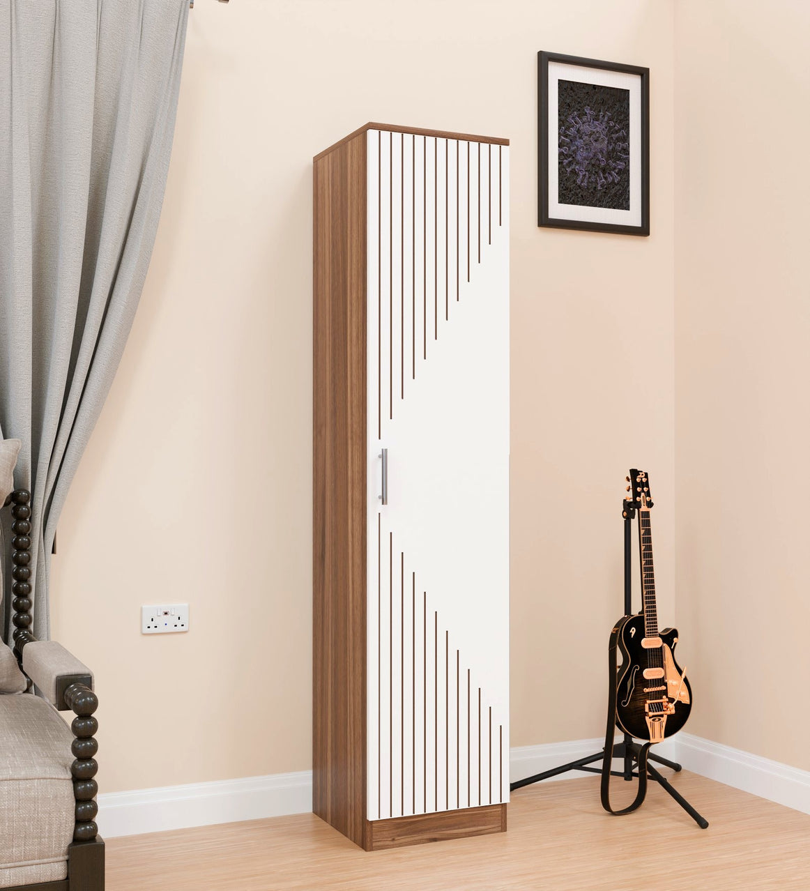 Spydercraft Fraser Single-Door Wardrobe – Modern Storage Solution for Your Home