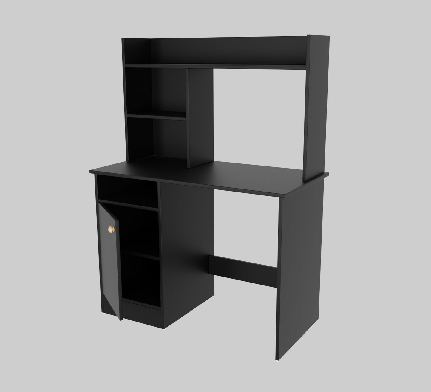 SPYDER CRAFT Portable Work from Home Study Desk Engineered Wood Office Table Engineered Wood Multipurpose Table (Free Standing, Finish Color - Black, DIY(Do-It-Yourself))