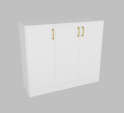 Spydercraft Accent Modern Storage Cabinet with Matte Finish and Premium Metal Handles