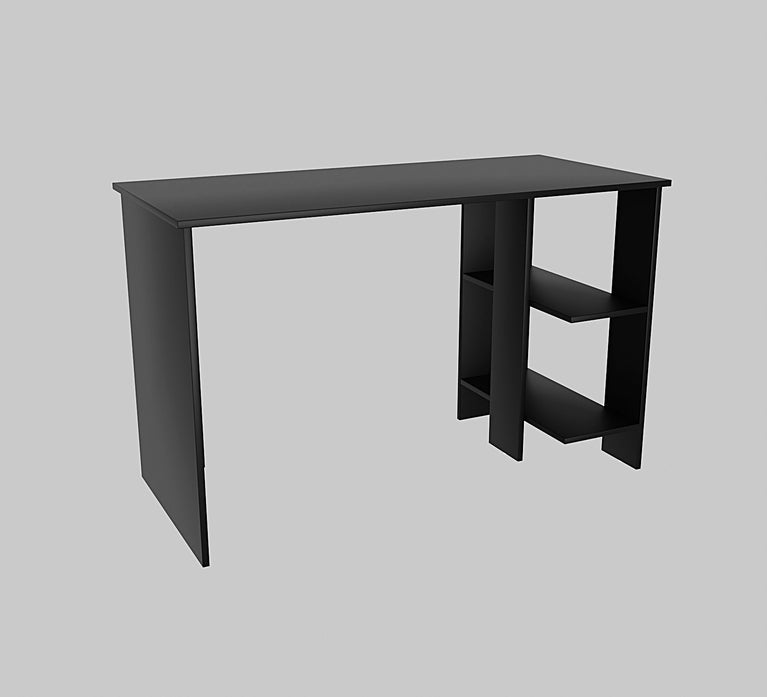 Spydercraft Modern Study Table with Storage Shelves | Minimalist Computer Desk for Home & Office