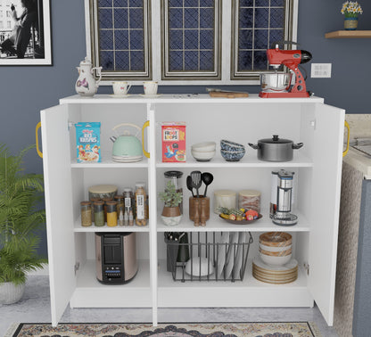 Spydercraft Accent Modern Storage Cabinet with Matte Finish and Premium Metal Handles