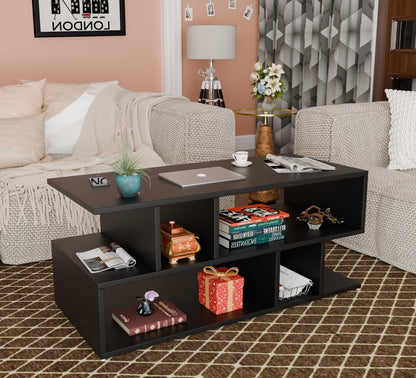 SPYDER CRAFT Zig Zag Multipurpose Coffee Table, Nesting Center Table, Round Leisure Table, Suitable for Bedside/Hallway/Living Room (Finish Color - Black, DIY(Do-It-Yourself))