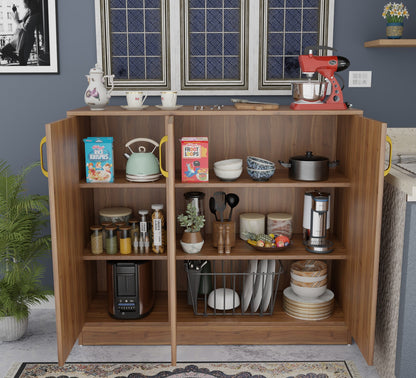 Spydercraft Accent Modern Storage Cabinet with Matte Finish and Premium Metal Handles