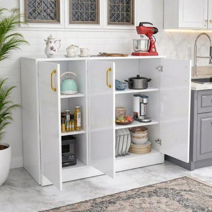Spydercraft Accent Modern Storage Cabinet with Matte Finish and Premium Metal Handles