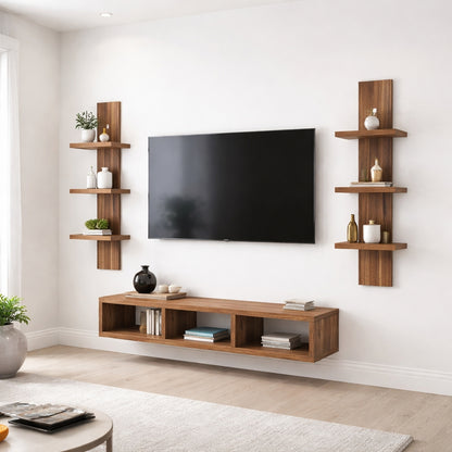 Spydercraft Matte FInish SP04 TV Unit| Color: Noce Lyon| Do- It- Yourself Product