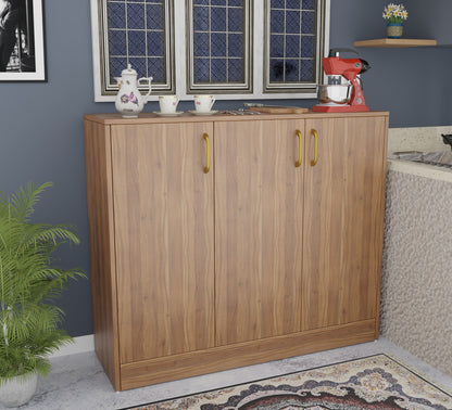 Spydercraft Accent Modern Storage Cabinet with Matte Finish and Premium Metal Handles