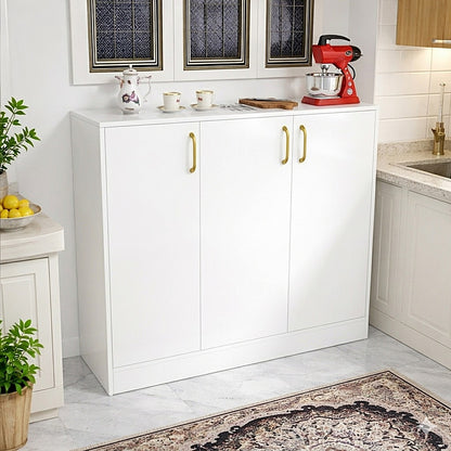 Spydercraft Accent Modern Storage Cabinet with Matte Finish and Premium Metal Handles