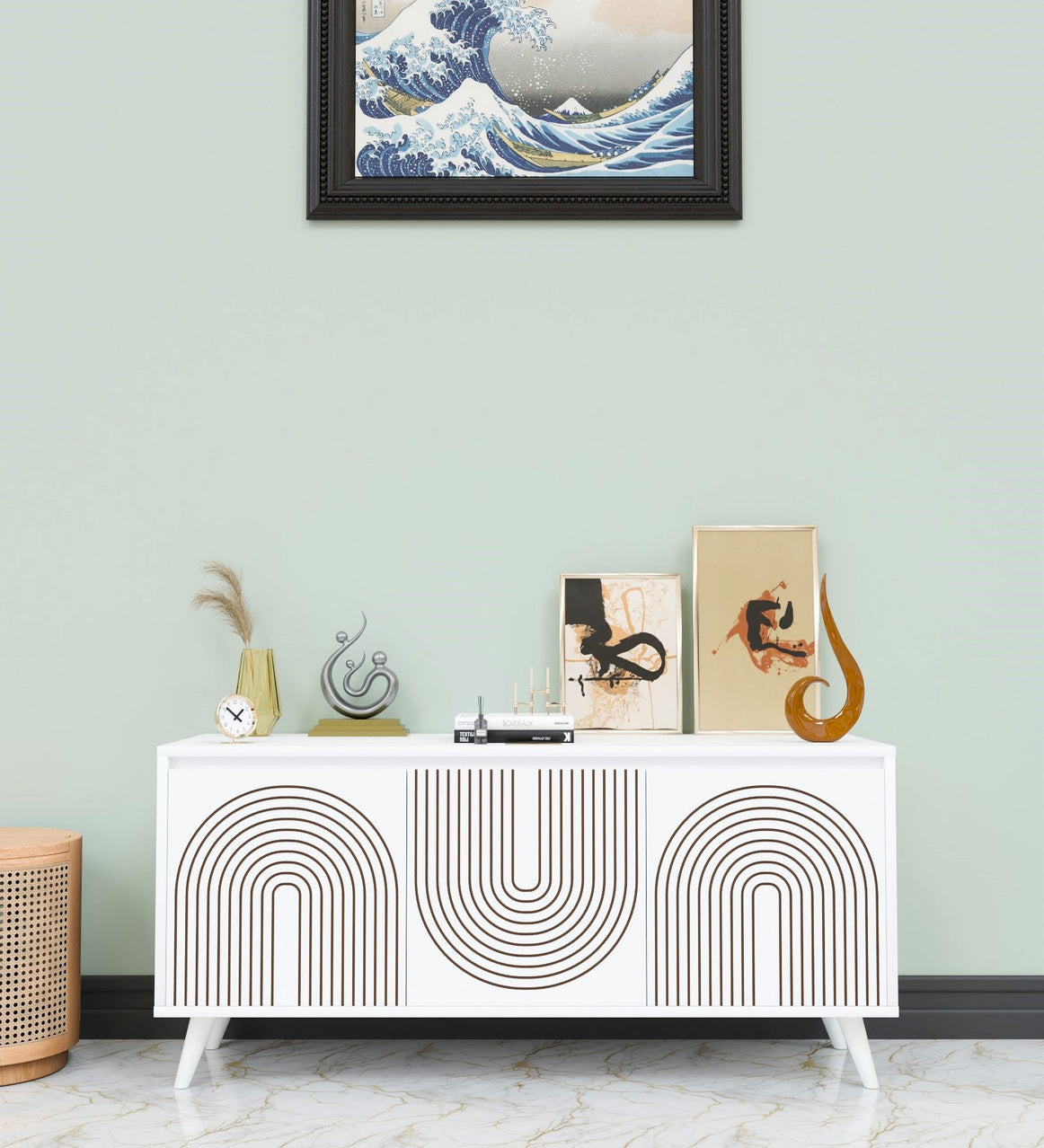 Spydercraft Matte Finish Skitty Console Table| Color: White| Do- It- Yourself Product