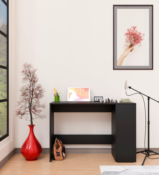 SPYDERCRAFT Matte Finish Luxio Study Table| Color: Black| Do- It- Yourself Product