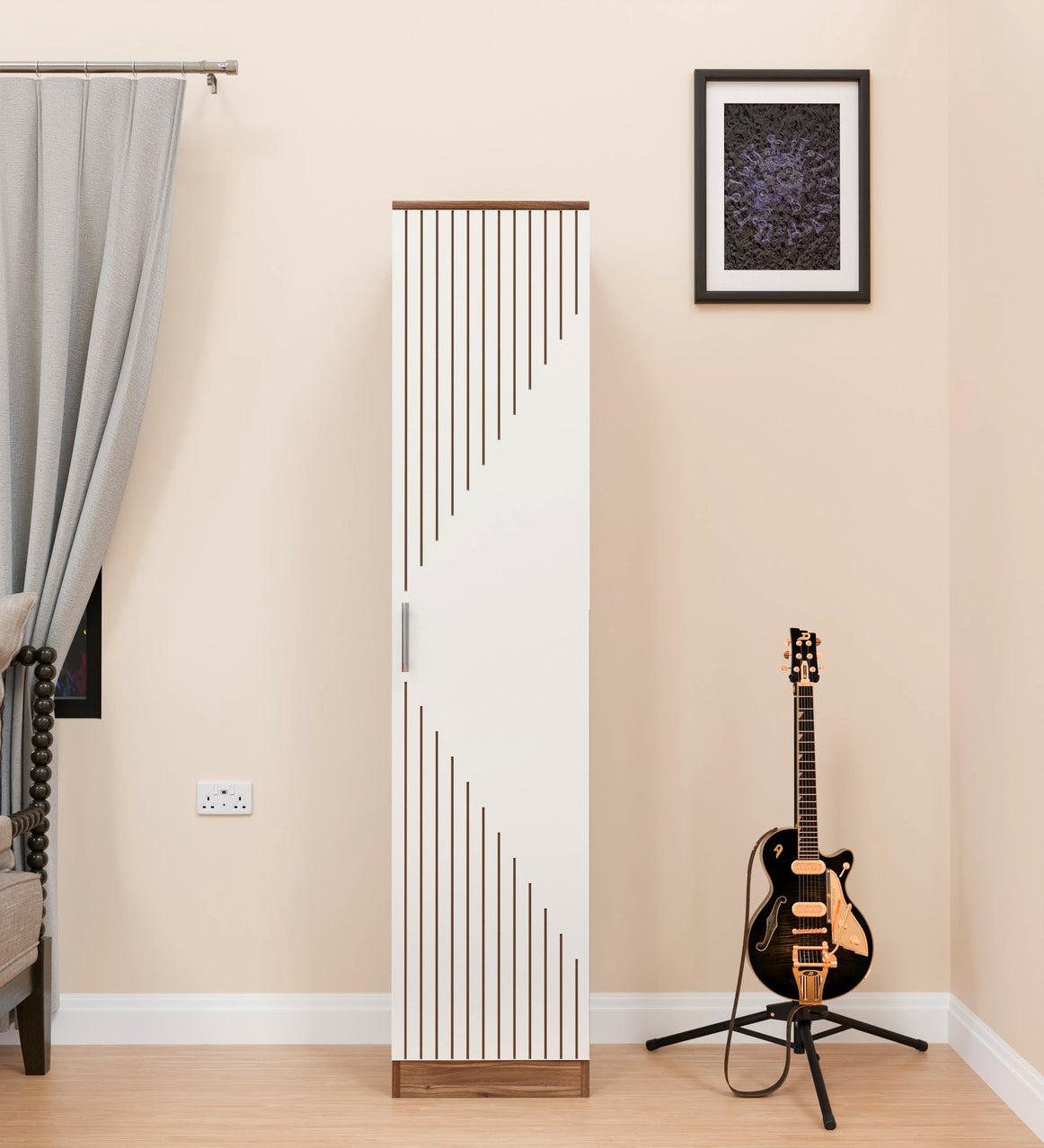 Spydercraft Fraser Single-Door Wardrobe – Modern Storage Solution for Your Home