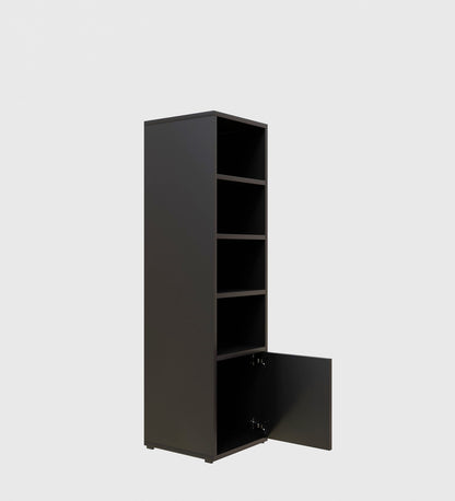 SPYDER CRAFT Matte Finish Adeline Bookshelf| Color: Black| Do -It- Yourself