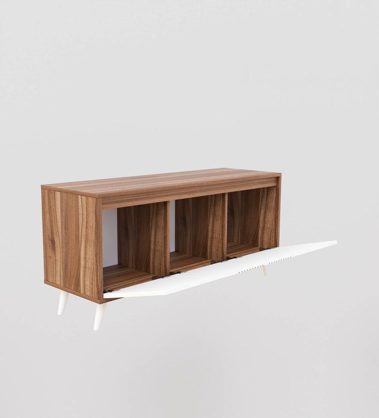 Spydercraft Matte Finish Skitty Console Table| Color: Noce Lyon and White| Do- It- Yourself Product