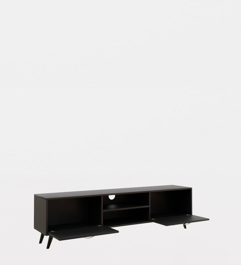 SPYDERCRAFT Matte Finish M5 TV Cabinet| Color: Black| Do-It-Yourself Product