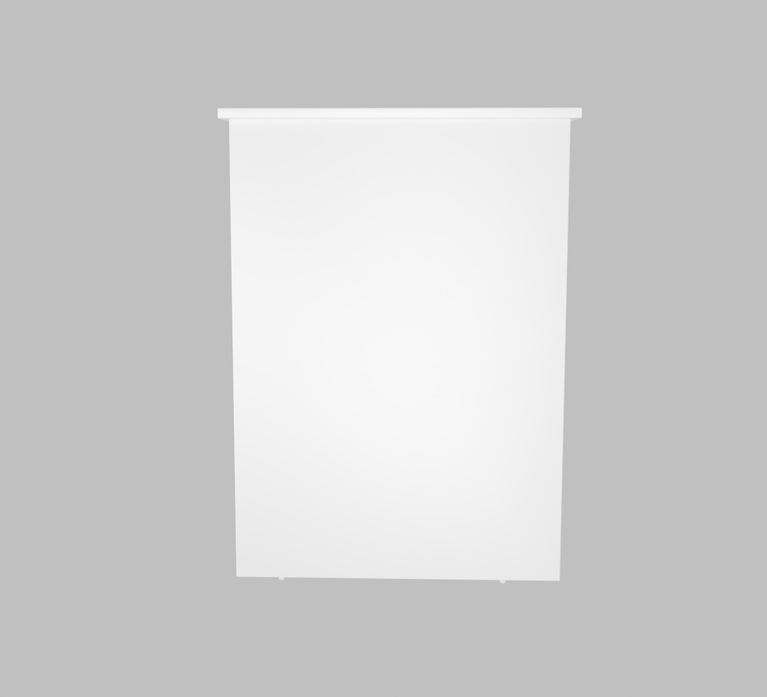 Spydercraft Modern Study Table with Storage Shelves in White Finish | Minimalist Computer Desk for Home & Office