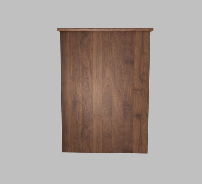 Spydercraft Modern Study Table with Storage Shelves in Columbian Walnut Finish | Stylish Computer Desk for Home & Office