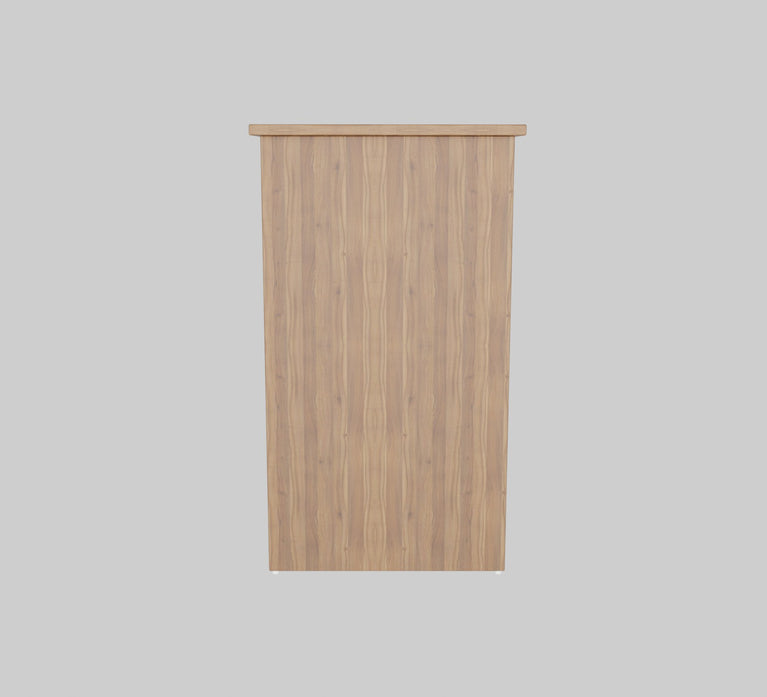 Spydercraft Orchid Study Table | Modern Study & Office Desk with Open Storage Shelves | Engineered Wood Writing Table for Home & Office | Noce Lyon Finish