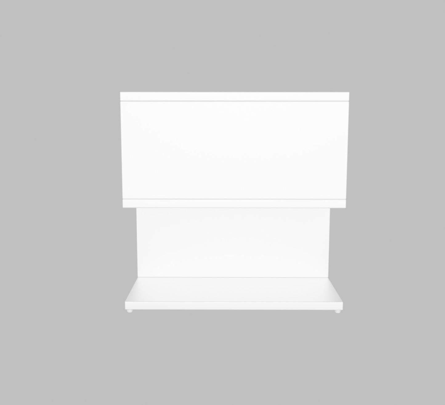 SPYDER CRAFT Zig Zag Multipurpose Coffee Table, Nesting Center Table, Round Leisure Table, Suitable for Bedside/Hallway/Living Room (Finish Color - White, DIY(Do-It-Yourself))