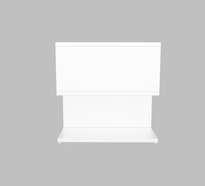 SPYDER CRAFT Zig Zag Multipurpose Coffee Table, Nesting Center Table, Round Leisure Table, Suitable for Bedside/Hallway/Living Room (Finish Color - White, DIY(Do-It-Yourself))