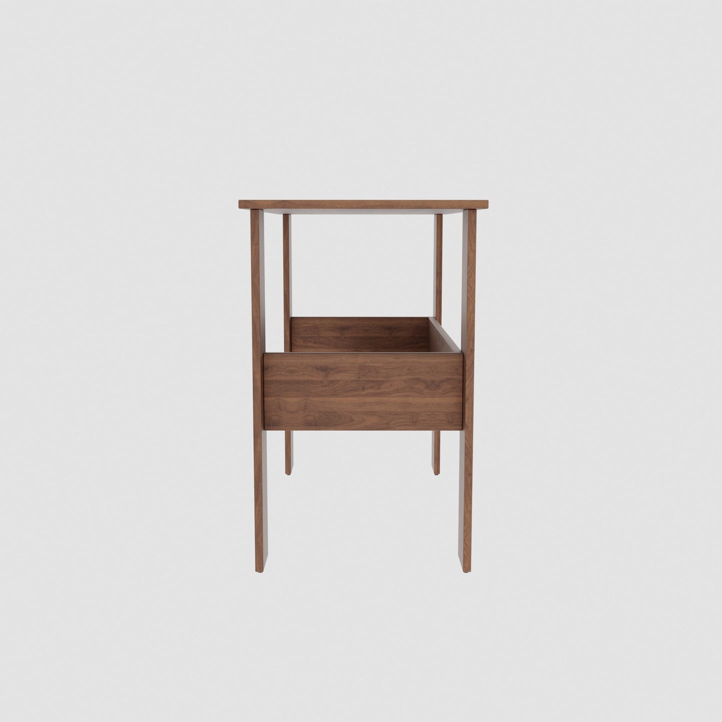 SPYDER CRAFT Genesis Engineered Wood Study Table with Storage Shelf in Columbian Walnut Finish | Modern Computer Desk for Home & Office