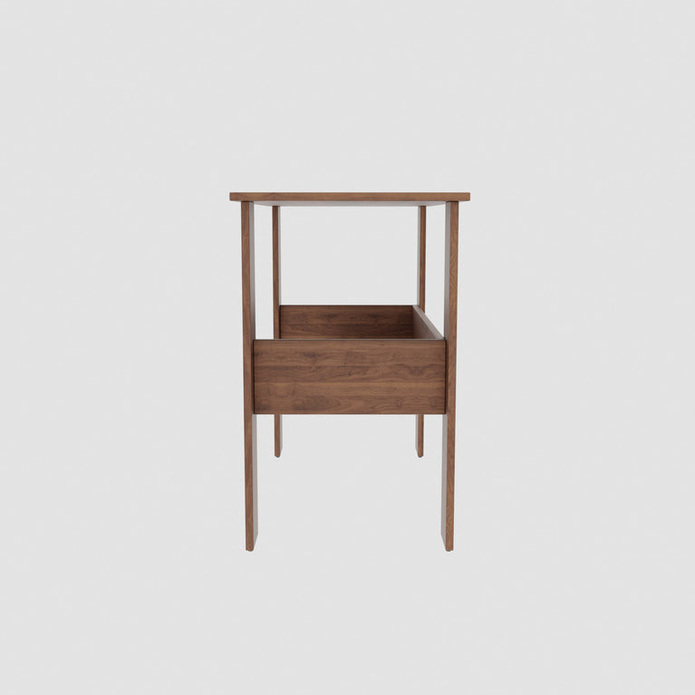 SPYDER CRAFT Genesis Engineered Wood Study Table with Storage Shelf in Columbian Walnut Finish | Modern Computer Desk for Home & Office