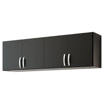 SPYDER CRAFT Engineered Wood Matte Finish EA120 Wall Mounted Kitchen Cabinet Multi-Purpose Cabinet for Kitchen| Living Room & Bedroom Color: Black || Assembly -DIY (Do-It-Yourself)