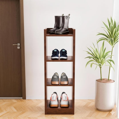 Spydercraft Modern Multi-Purpose Walnut Brown Wooden Bookshelf / Storage Unit