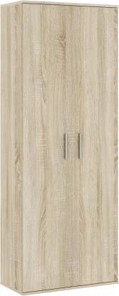 Spyder Craft Multi-Purpose Wardrobe with 2 Doors for Various Rooms Engineered Wood 2 Door Wardrobe  (Finish Color - Beige, Pre-assembled)