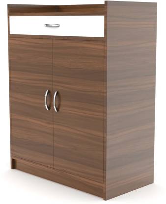 Spyder Craft Gallop Shoe Cabinet Chest of Drawers with 4 Inner Shelves & 1 Drawer Engineered Wood Shoe Rack  (Brown, White, 4 Shelves, DIY(Do-It-Yourself))