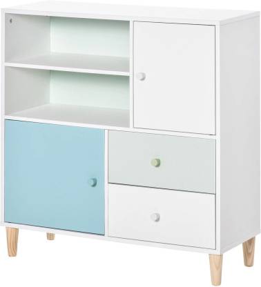 Spyder Craft Multicompartment Storage Cabinet Engineered Wood Semi-Open Book Shelf  (Finish Color - White-2, DIY(Do-It-Yourself))